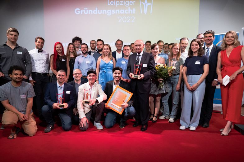 Preisträger der Leipziger Gründungsnacht 2022. Foto: Jessica Fritsche